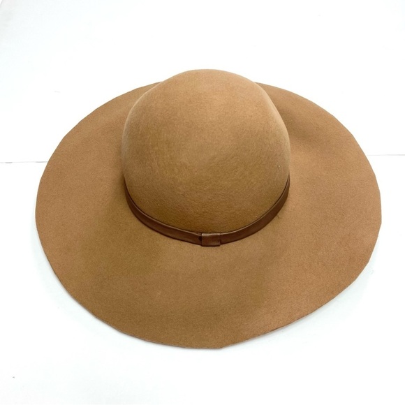 FOREVER 21 Wool Felt Floppy Hat in Camel Tan - Picture 3 of 6